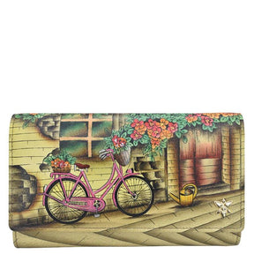 Anuschka Checkbook Clutch with RFID 1153-VTB - okotoks hc pharmacy