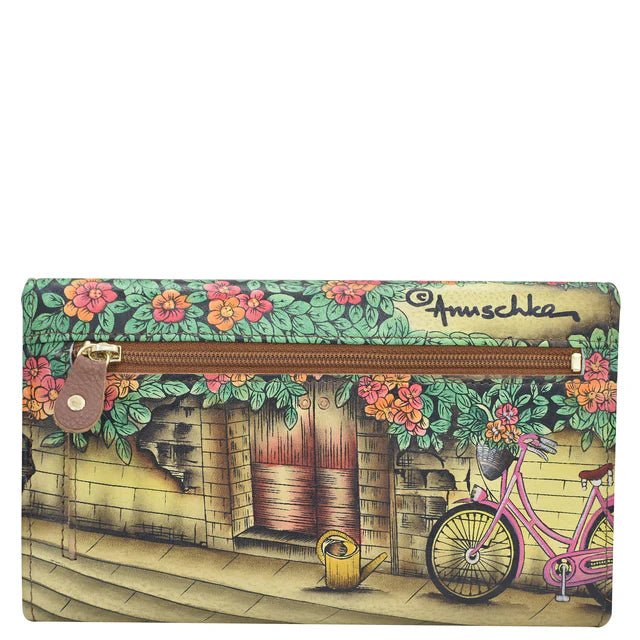 Anuschka Checkbook Clutch with RFID 1153-VTB - okotoks hc pharmacy