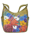 Handbag with colorful floral design on a white background - okotoks hc pharmacy