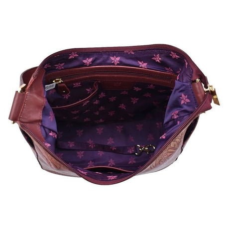 Anuschka Leather Classic Hobo With Side Pockets 382 - TBF - WIN - Okotoks HC Pharmacy