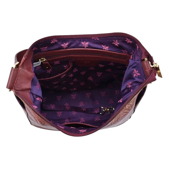 Anuschka Leather Classic Hobo With Side Pockets 382 - TBF - WIN - Okotoks HC Pharmacy