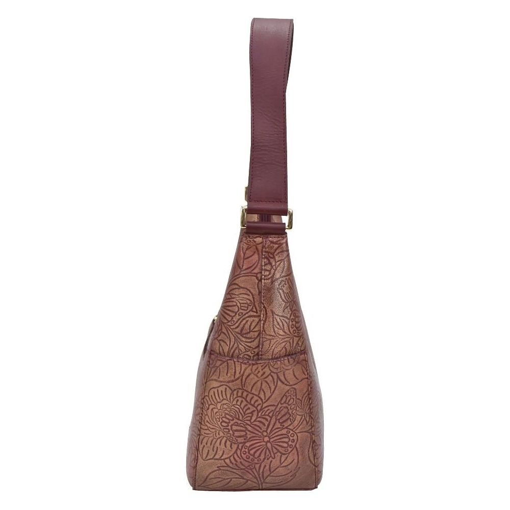 Anuschka Leather Classic Hobo With Side Pockets 382 - TBF - WIN - Okotoks HC Pharmacy