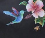 Anuschka Leather Classic Hobo With Side Pockets Hummingbird 382-HGB-BLK okotoks hc pharmacy