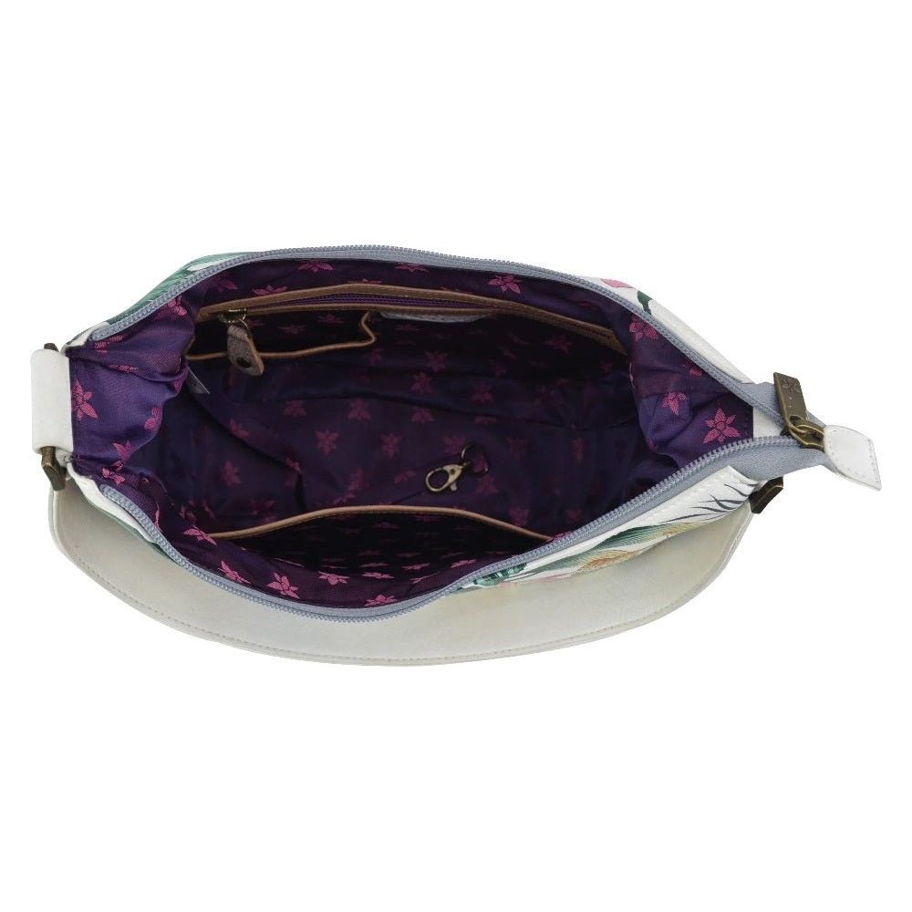 Anuschka Leather Classic Hobo With Side Pockets Jungle 382 - JQN - IVR - Okotoks HC Pharmacy