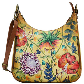 Anuschka Leather Convertible Slim Hobo With Crossbody Strap 662-CBG - okotoks hc pharmacy