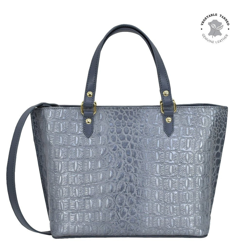 Anuschka Leather Croc‑Embossed Medium Tote - 693 - Okotoks HC Pharmacy