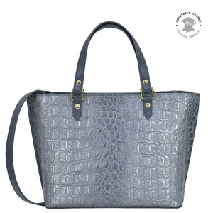 Anuschka Leather Croc‑Embossed Medium Tote - 693 - Okotoks HC Pharmacy
