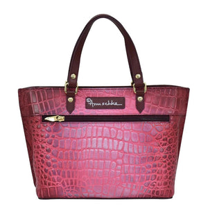 Anuschka Leather Croc‑Embossed Medium Tote - 693 - Okotoks HC Pharmacy