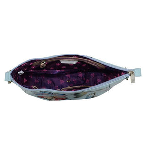 Open handbag with floral pattern on a white background - okotoks hc pharmacy
