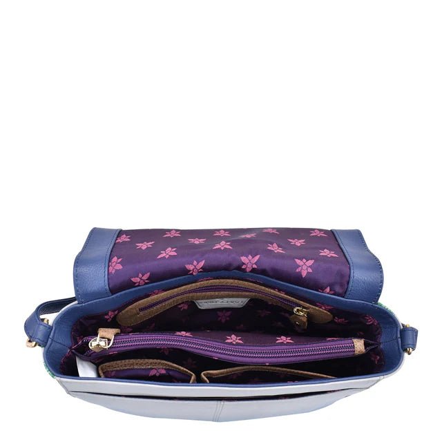 Anuschka Leather Flap Crossbody 683-VNS. -okotoks hc pharmacy