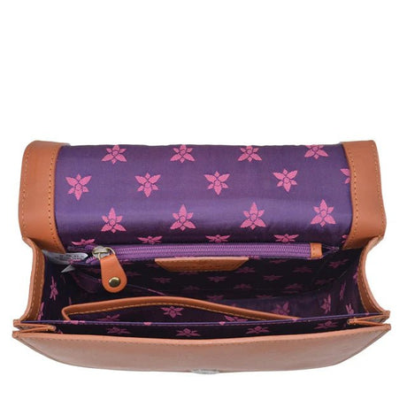 Anuschka leather handbag flap crossbody butterfly multi - Okotoks HC Pharmacy