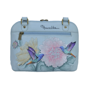 Anuschka Leather Handbag Zip Around Everyday Crossbody - 678-RBW backview okotoks hc pharmacy