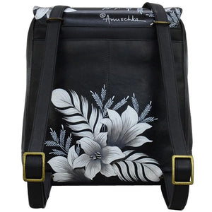 Anuschka Leather Large Travel Backpack Cleopatra’s Leopard - 661-CLP backview okotoks hc pharmacy