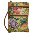 Floral-patterned crossbody bag with a strap on a white background - okotoks hc pharmacy