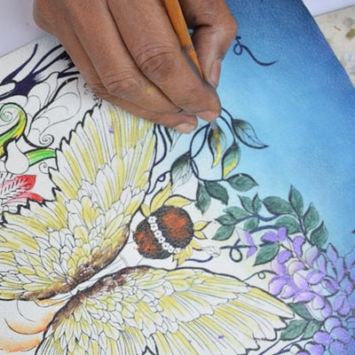 Anuschka Leather Printed Accordion Style Credit And Business Card Holder - SKU: 1110 - ECG - Okotoks HC Pharmacy