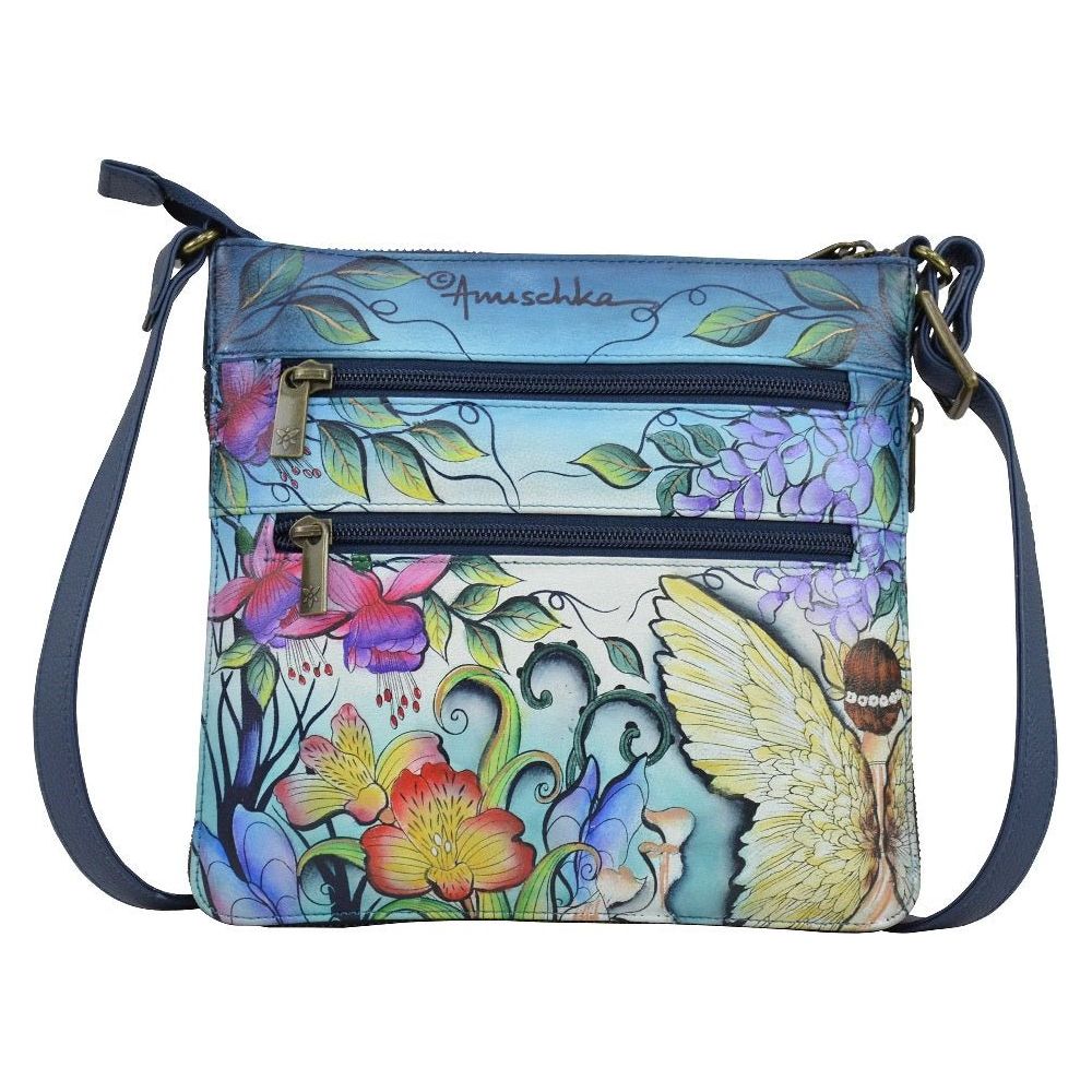 Anuschka Leather Printed Expandable Travel Crossbody - 550 - ECG - Okotoks HC Pharmacy