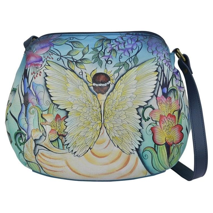 Anuschka Leather Printed Multi Compartment Medium Bag – SKU 691‑ECG - Okotoks HC Pharmacy