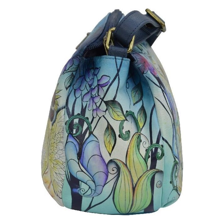 Anuschka Leather Printed Multi Compartment Medium Bag – SKU 691‑ECG - Okotoks HC Pharmacy