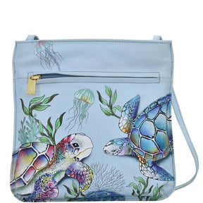 Anuschka Leather Slim Crossbody With Front Zip 452-UND - okotoks hc pharmacy