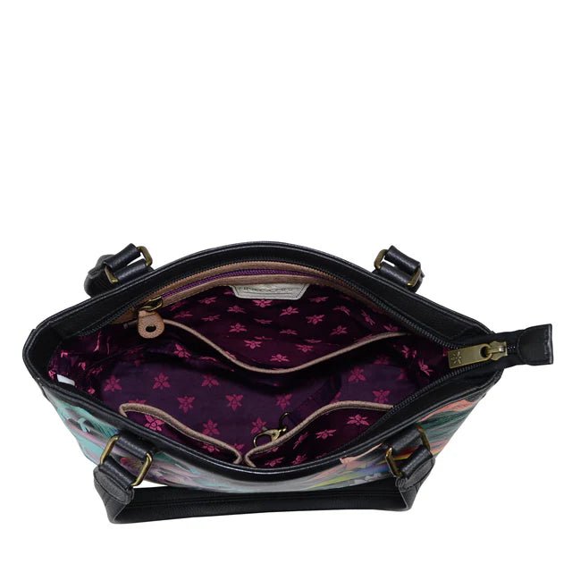 Handbag with floral pattern on a white background - okotoks hc pharmacy