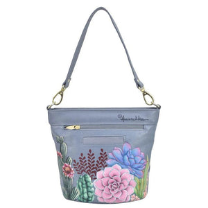 Anuschka printed leather handbag bucket boho - Okotoks HC Pharmacy