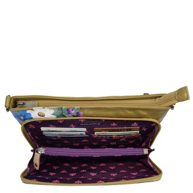 Anuschka printed leather handbag dreamy floral - Okotoks HC Pharmacy