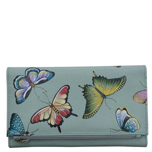 Anuschka printed leather wallet butterfly heaven - Okotoks HC Pharmacy