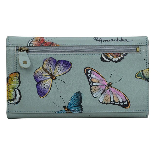 Anuschka printed leather wallet butterfly heaven - Okotoks HC Pharmacy