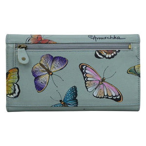Anuschka printed leather wallet butterfly heaven - Okotoks HC Pharmacy