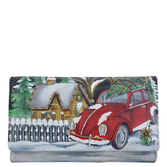 Anuschka printed leather wallet hippie holiday - Okotoks HC Pharmacy