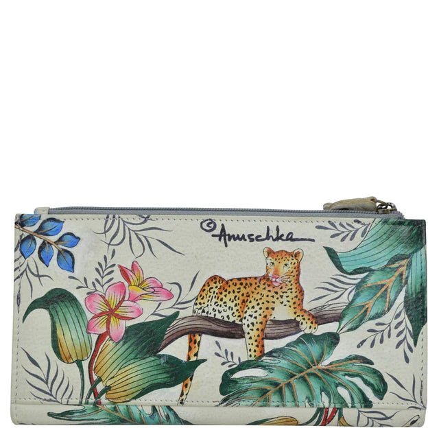 Anuschka printed leather wallet jungle queen - Okotoks HC Pharmacy