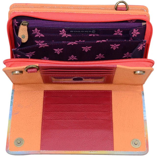 Anuschka printed leather wallet lighthouse - Okotoks HC Pharmacy