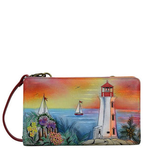 Anuschka printed leather wallet lighthouse - Okotoks HC Pharmacy