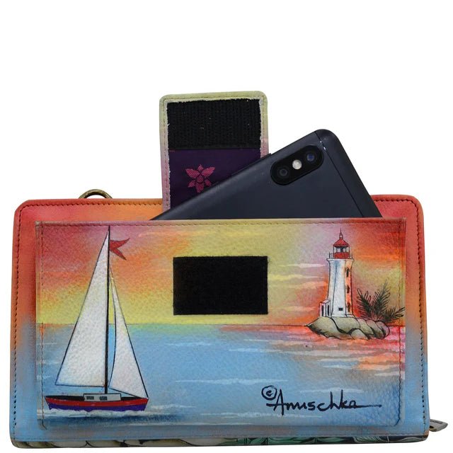 Anuschka printed leather wallet lighthouse - Okotoks HC Pharmacy