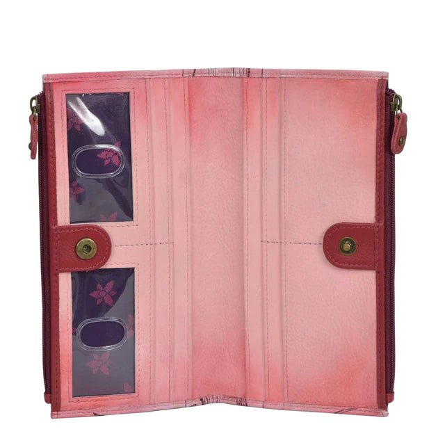 Anuschka printed leather wallet snowy cardinal - Okotoks HC Pharmacy