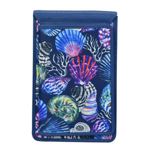Anuschka printed nylon cell phone crossbody wallet sea - Okotoks HC Pharmacy
