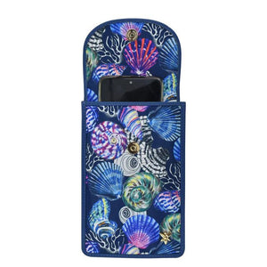 Anuschka printed nylon cell phone crossbody wallet sea - Okotoks HC Pharmacy