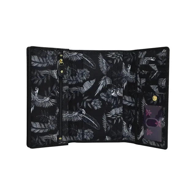 Anuschka printed nylon wallet jungle macaws - Okotoks HC Pharmacy