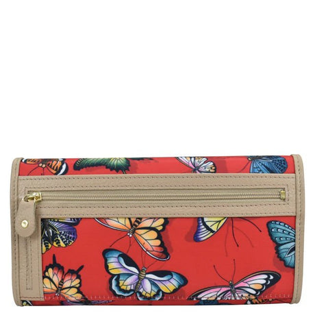 Anuschka wallet nylon red butterfly - Okotoks HC Pharmacy