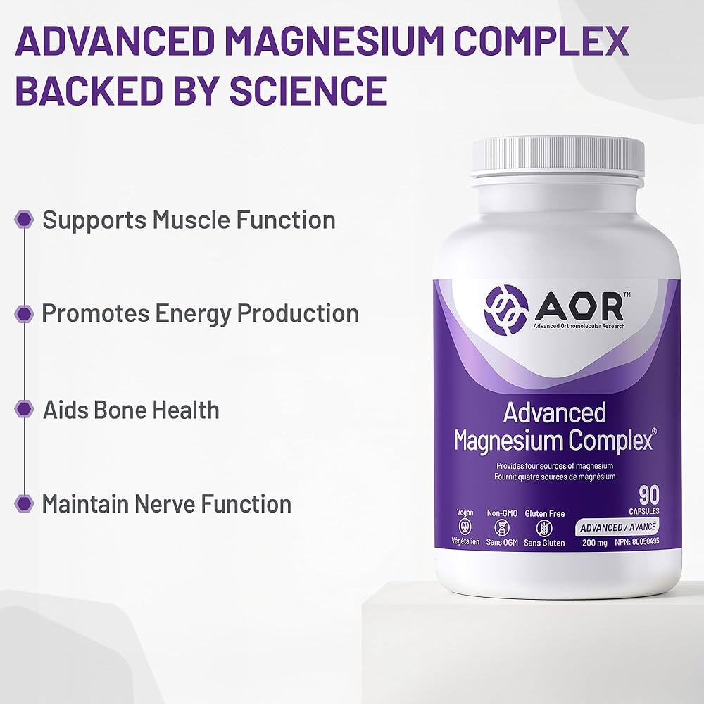 AOR Advanced Magnesium Complex 180 Capsules - okotoks hc pharmacy