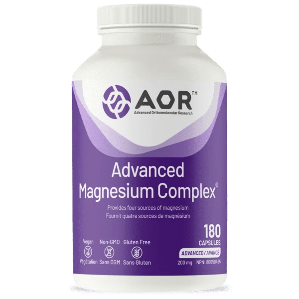 AOR Advanced Magnesium Complex 180 Capsules - okotoks hc pharmacy