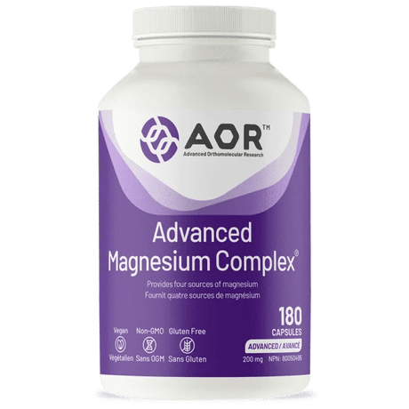 AOR Advanced Magnesium Complex 180 Capsules - okotoks hc pharmacy