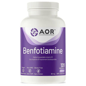 AOR Benfotiamine 120 Capsules - #shop_name