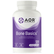 AOR Bone Basics supplement bottle on a white background - okotoks hc pharmacy