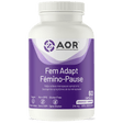 Bottle of AOR Fem Adapt Fémino-Pause supplement on a white background - okotoks hc pharmacy
