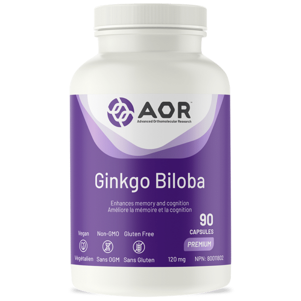 AOR Ginkgo Biloba 90 Capsules - okotoks hc pharmacy