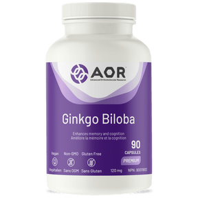 AOR Ginkgo Biloba 90 Capsules - okotoks hc pharmacy