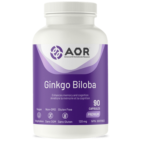 AOR Ginkgo Biloba 90 Capsules - okotoks hc pharmacy
