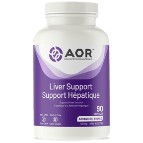 AOR Liver Support supplement bottle on a white background - okotoks hc pharmacy