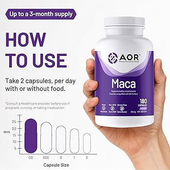AOR MACA 180 Capsules - okotoks hc pharmacy